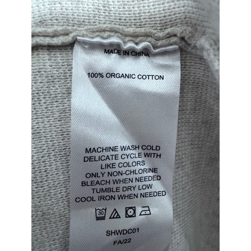 Quince 100% Organic Cotton Knit Blazer Size Small Oatmeal - Picture 9 of 9